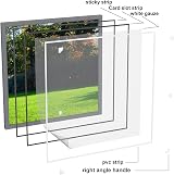 YANGTE Fly Screens for Windows White Magnetic Screen 110x130 cm Insect Mesh view 7