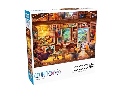 Buffalo Games - David Stevenson - Country Ladies - 1000 Piece Jigsaw Puzzle for Adults -Challenging Puzzle Perfect for Game Nights - Finished Size is 26.75 x 19.75