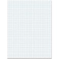 Ampad 8 1/2 x 11 Inches White Quad Pad, 4 Square Inch, 50 Sheets, 1 Each (22-030C)