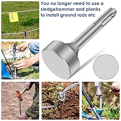 SDS Plus Ground Rod Driver for All SDS Plus Hammer