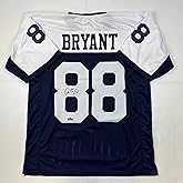 Facsimile Autographed Dez Bryant Dallas Thanksgiving Day Reprint Laser Auto Football Jersey Size Men's XL