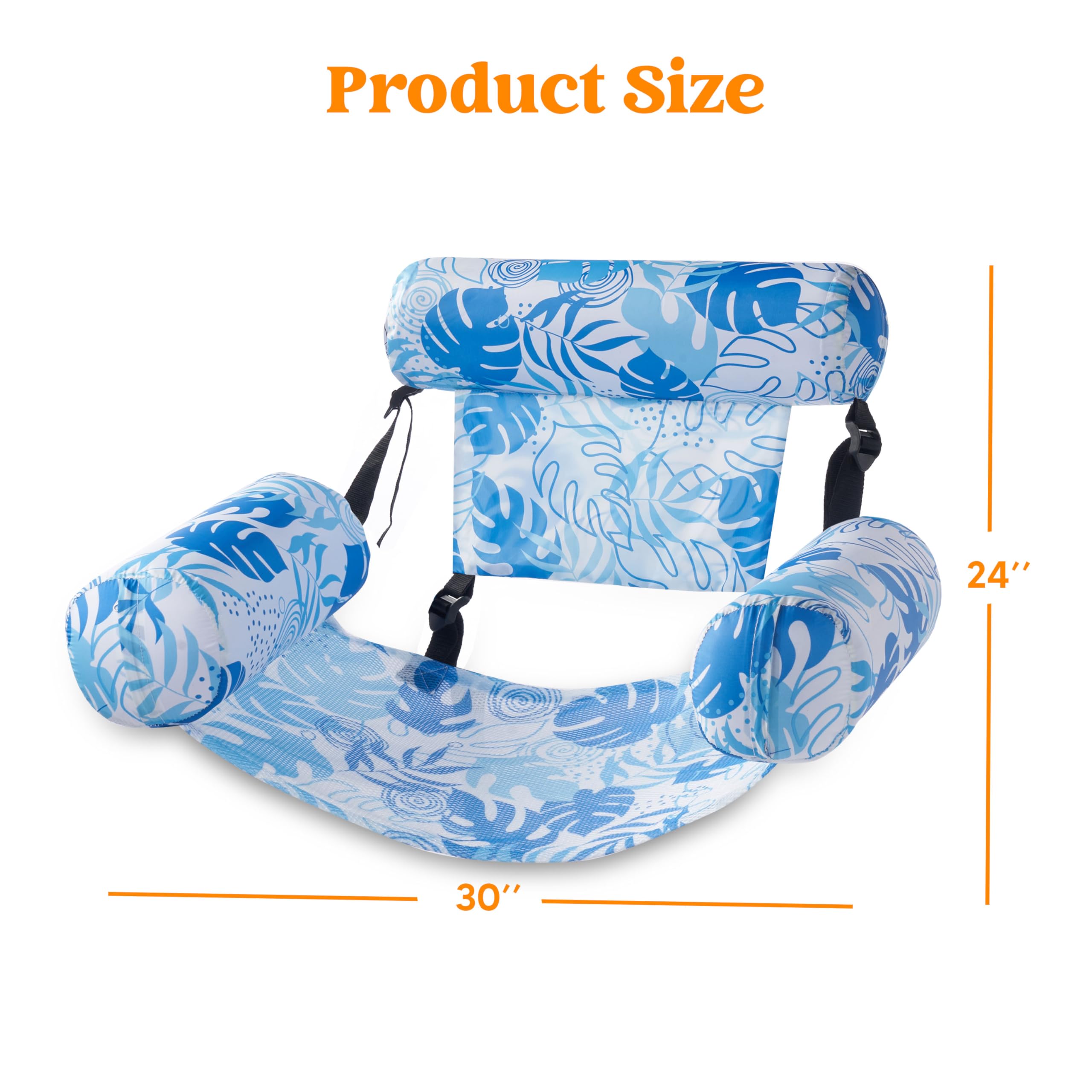 SLOOSH Inflatable Pool Floats Adult,2 Packs Floating Lounge Chairs,Blow up Pool Noodles for Adult Heavy Duty,Floating Chair for Party Summer Water Beach Lake Fun