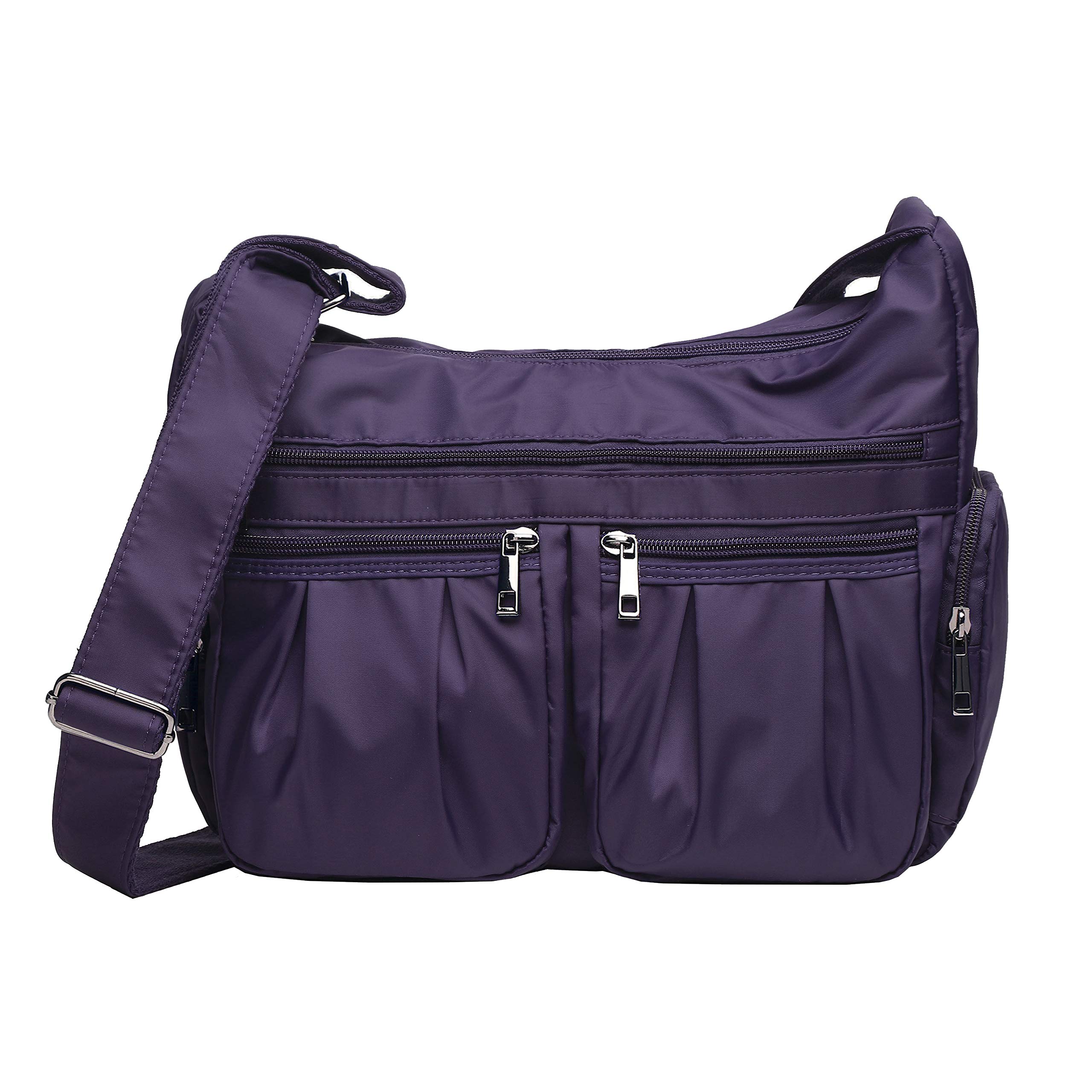 Photo 1 of VOLGANIK ROCK Crossbody Purses for Women Shoulder Handbags Lightweight Waterproof Nylon Travel Bag Ladies Pocketbooks(Purple)
