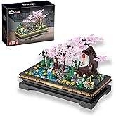 Acyland Bonsai Tree Building Sets，Japanese Style Cherry Blossom Tree Mini Building Blocks(1101PCS), Including Garden, Plants，Animal，Pond，Meaningful Gift for 6 7 8 9 10+ Kids and Adults…