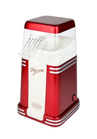 Nostalgia SNP8 Palomitero, 1100 W, Rojo