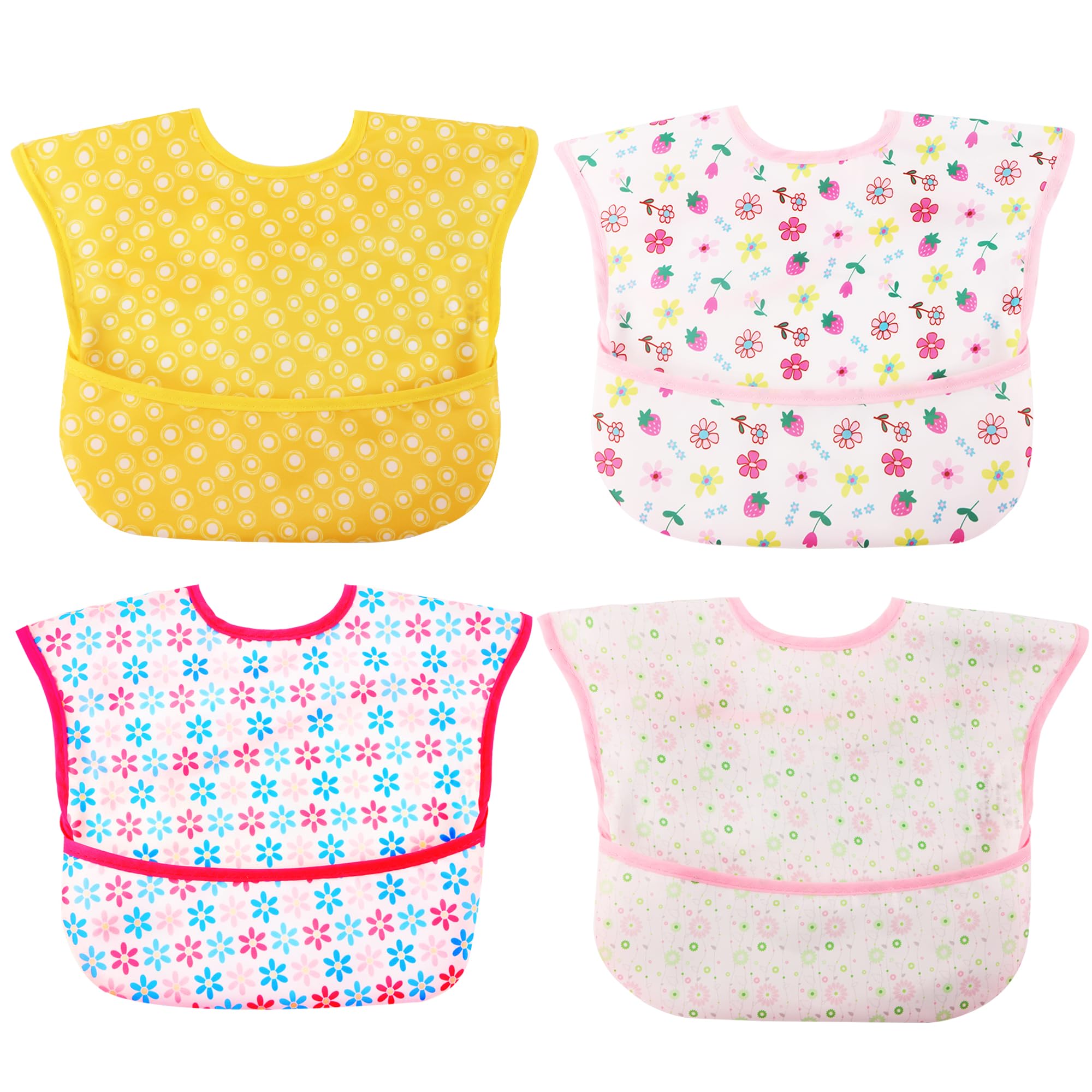 Photo 1 of Baby bibs Waterproof Toddler bib - Feeding bib with Pocket for Infant Boy Girl Washable 6-50M