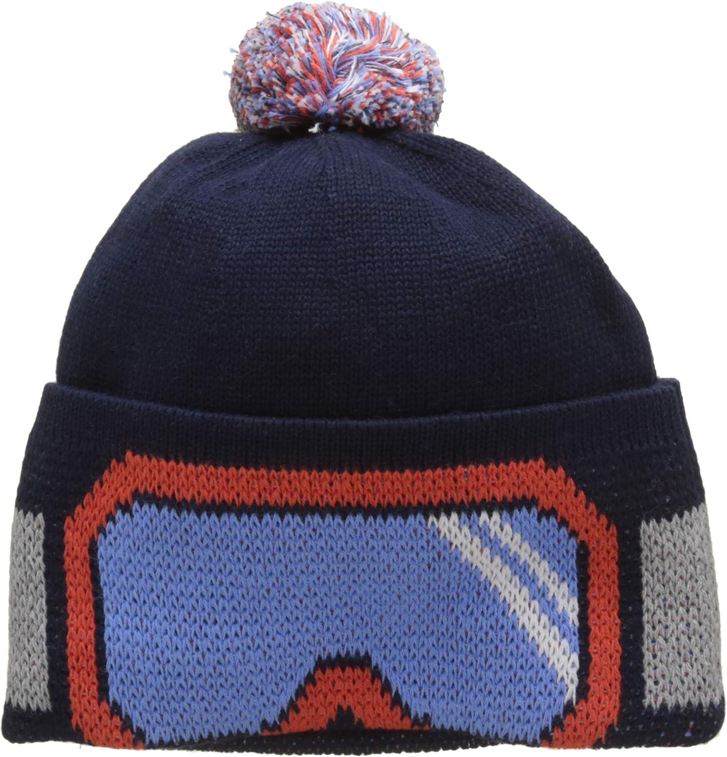boys navy bobble hat