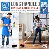 TDBS The Dustpan and Brush Store Long Handled Dustpan Set White Red view 2
