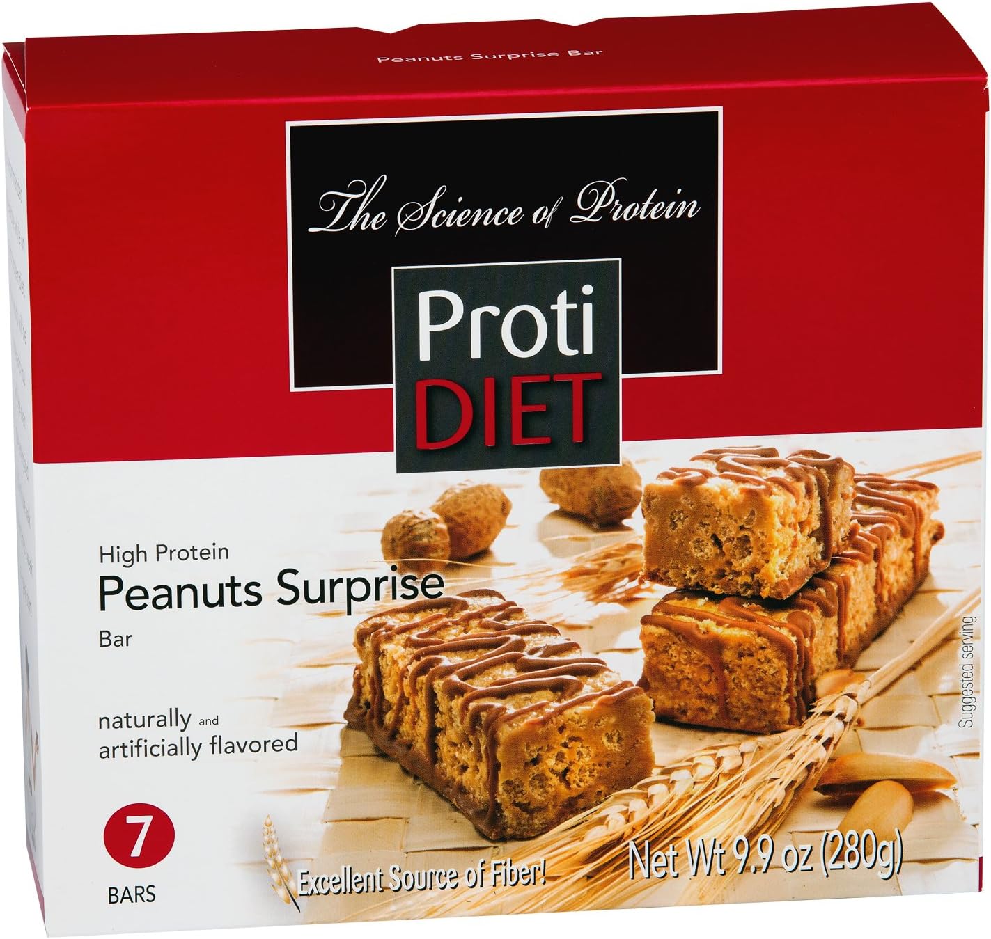 ProtiDiet High Protein Bar - Peanut Surprise (7 Servings/Box)