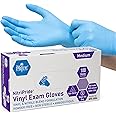 MED PRIDE NitriPride Nitrile-Vinyl Blend Exam Gloves, Medium 100 - Powder Free, Latex Free & Rubber Free - Single Use Non-Ste