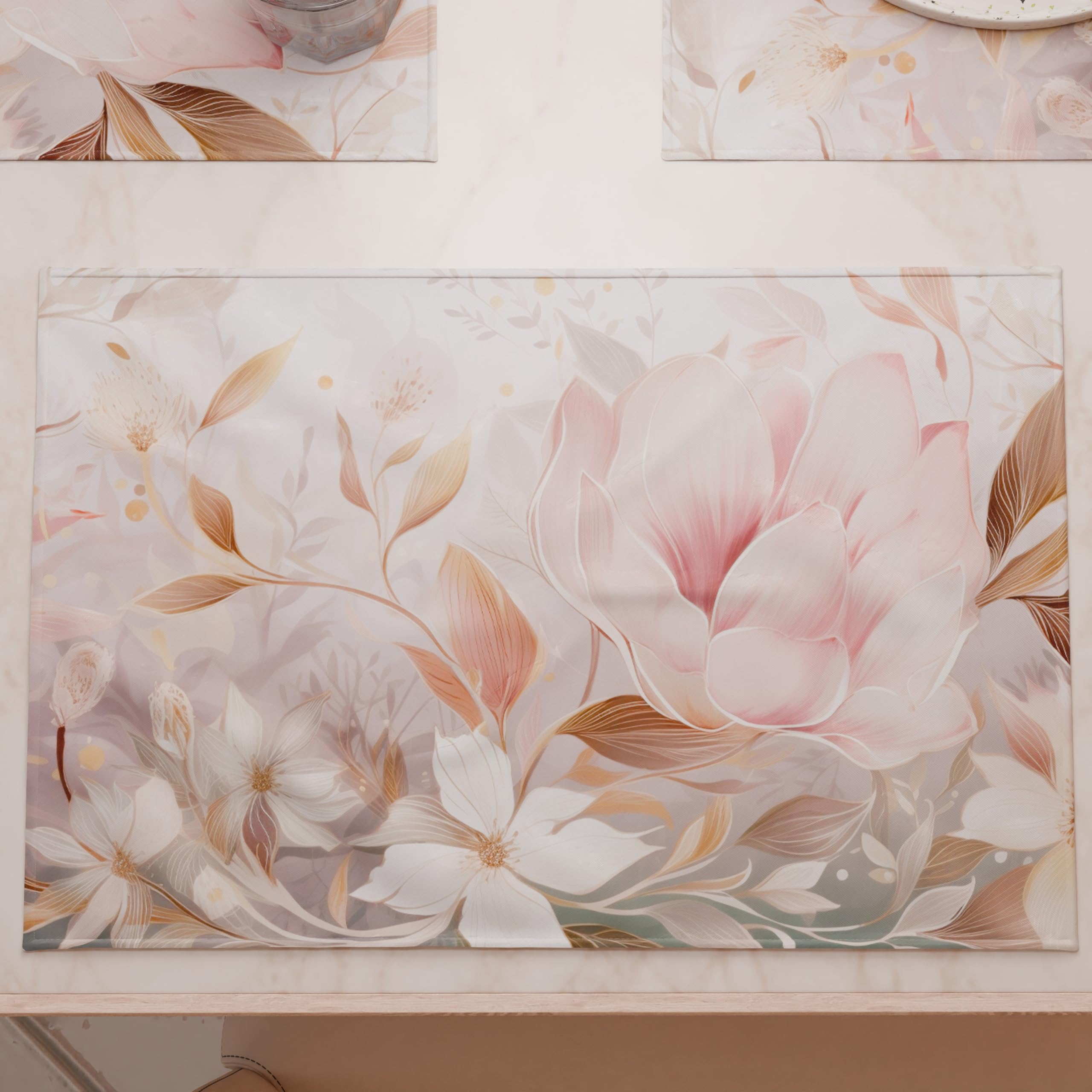 PETTI Artigiani Italiani - American Placemats with Digital Print, American Placemats in Fabric and Washable (Set of 2-30 x 45 cm) Tokyo, 100% Made in Italy