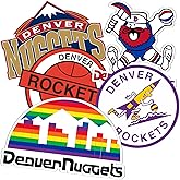 Desert Cactus Denver Nuggets Sticker NBA Officially Licensed Vinyl Decal Laptop Water Bottle Car Scrapbook (Vintage Sheet)