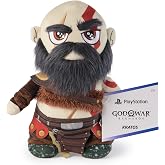 PlayStation, God of War Ragnarok, Premium 10-Inch Kratos Collector Grade Plush Toy, Cute Plushies and Kids Toys for PS5 Fans 