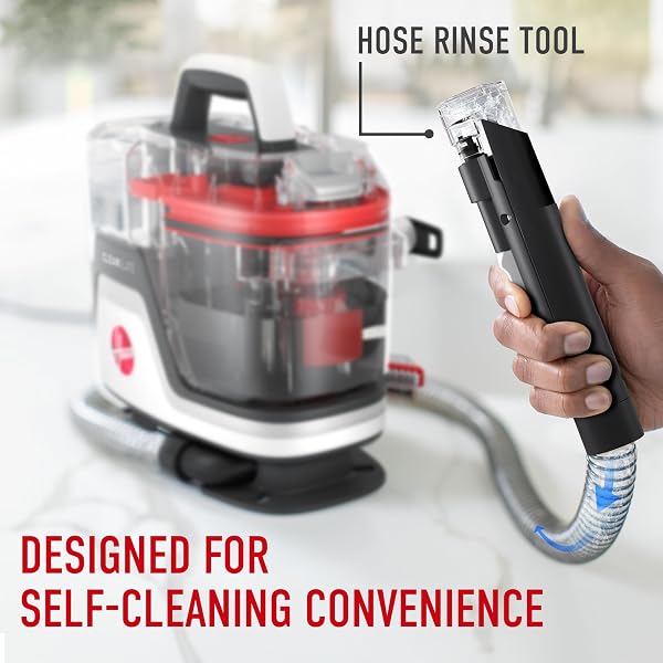 HOOVER CLEANSLATE PET PORTABLE CARPET + UPHOLSTERY SPOT CLEANER MACHINE, POWERFUL SUCTION WITH VERSATILE TOOLS, PET STAIN REMOVER, CAR AND AUTO DETAILER, PAIR WITH HOOVER CARPET CLEANER SOLUTION