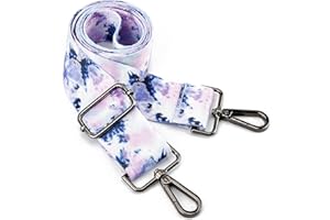 LVYOUME Purse Strap Silver Hardware Wide Bag Straps Replacement Crossbody Adjustable Shoulder Strap for Purses Canvas…