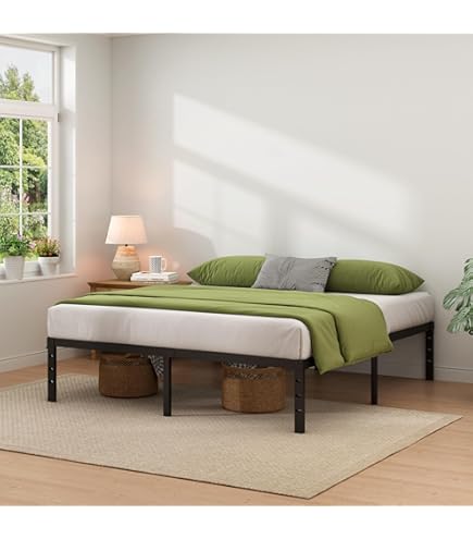 Amazon.com: タンスのゲン Tansu no Gen King Bed Frame, Solid Nordic