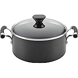 Circulon Acclaim Hard Anodized Nonstick Casserole Dish/ Casserole Pan / Dutch Oven with Lid - 5 Quart, Black