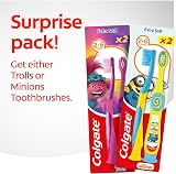 Colgate Kids Minions Trolls Toothbrush 2-6 Extra Soft Bristles Small Head view 3