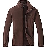GIMECEN Women's Lightweight Full Zip Soft Polar Fleece Jacket Outdoor Recreation Coat With Zipper Pockets