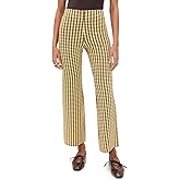 LE BOP Women's Gingham Flare Pants