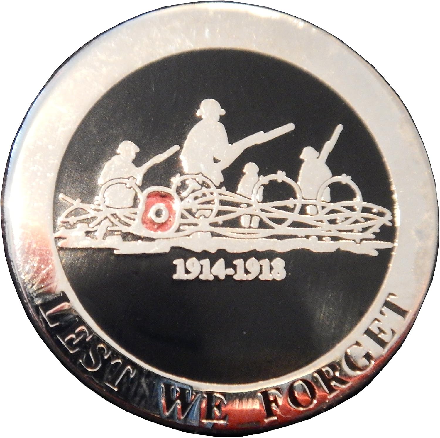 thumbnail image 2 of Remembrance Soldier Lapel Pin – Never Forget Badge, WWII WWI Veteran Gift, British Army, National Theme 2 of 6