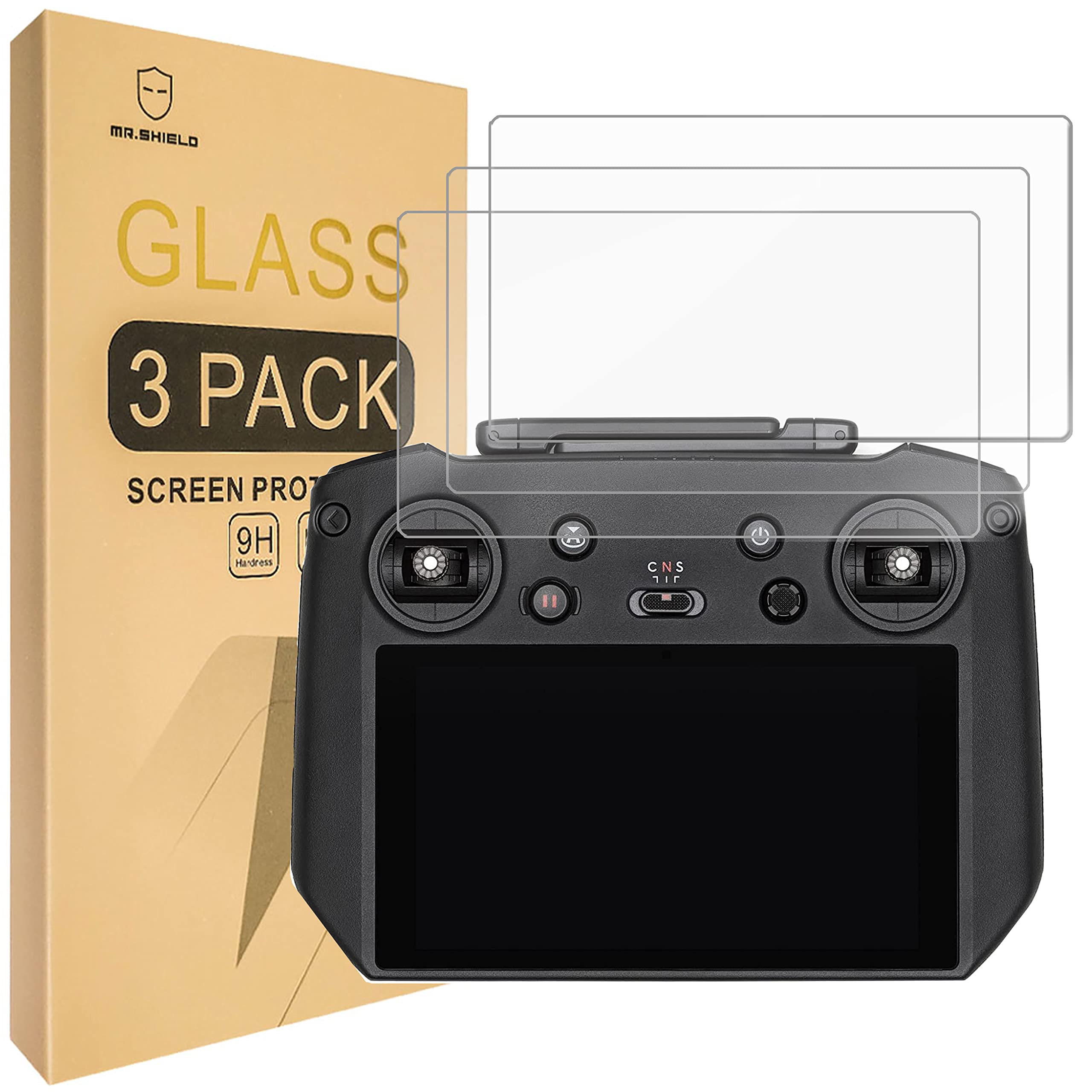 Mr.Shield Screen Protector For DJI RC Pro for DJI Mavic 3 / Mavic 3 Pro/Cine/Air 2S / Mavic 2 Pro & Zoom [Tempered Glass] [9H Hardness] [3-Pack] Screen Protector