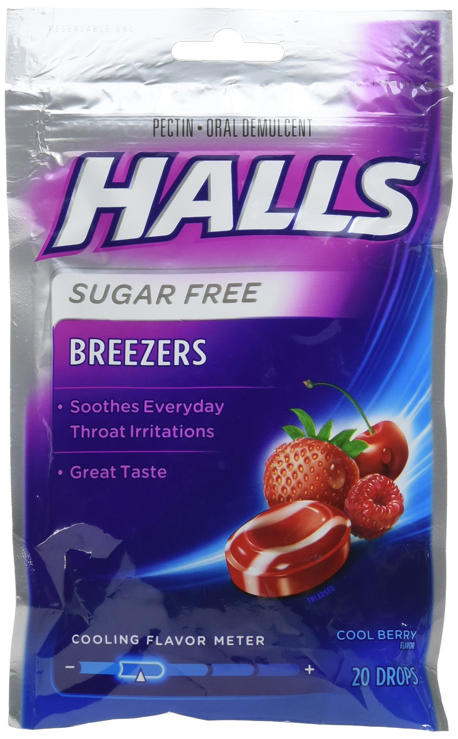 Halls Mentho-Lyptus Drops Sugar Free Assorted Mint 25 Each - Amazon Mỹ