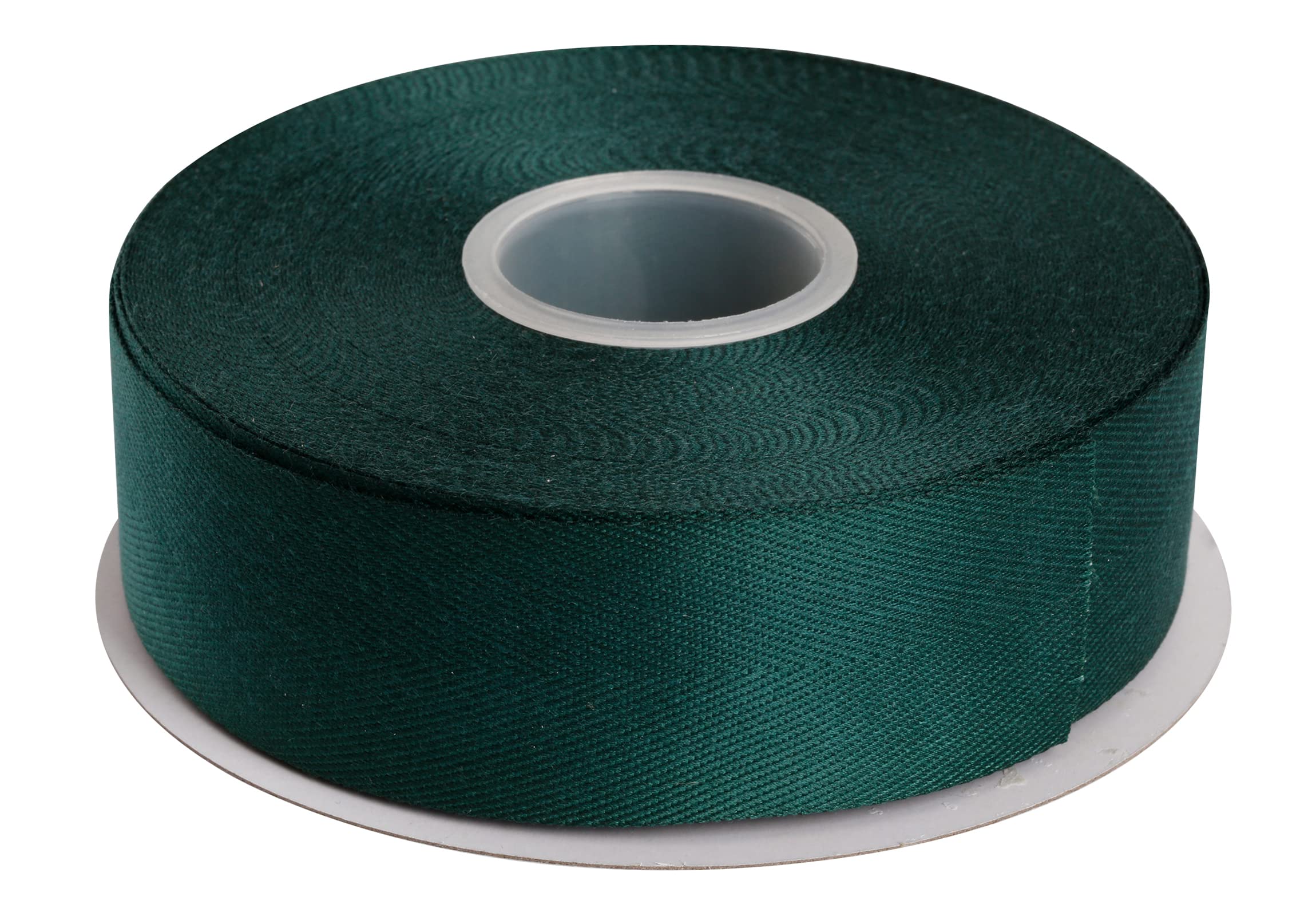 Joycrosso Herringbone Tape Twill Ribbon Soft Handle, Great for Gift Wrapping Craft Sewing, 38mm x 22 Meters - Spruce