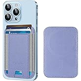 HiWe for MagSafe Wallet, Strongest Magnetic Wallet for iPhone 17/16/15/14/13/12 Series, 7 Cards Holder, Leather Minimalist Slim RFID, 1 Slot, Lavender
