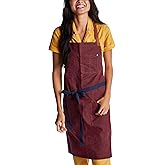 hedley & bennett Waxman Apron - 100% Cotton, Water Resistant, Heavy Duty Waxed Canvas Apron with Pockets & Adjustable Strap for Grilling, Baking, BBQ, Cooking - Professional Chef Apron - Napa Valley
