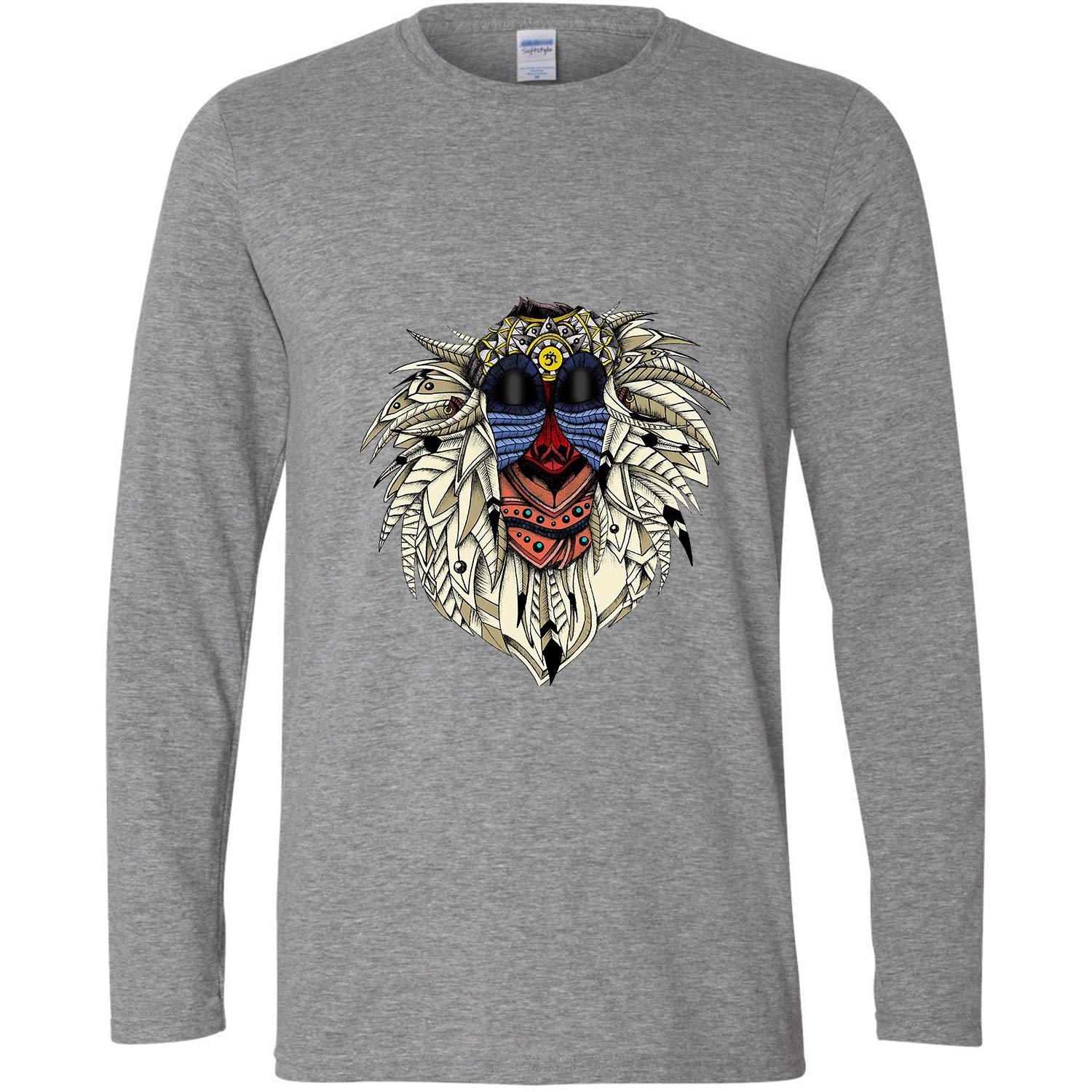 Watercolor Painting Animal Graphic Mens T Shirt Long Sleeve Tees | Zilem