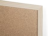 KAV Cork Notice Board 600x900mm Classic Wood Frame Office Memo School with 6 view 4