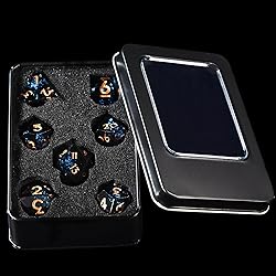 AUSTOR 7-Die DND Dice Set Handmade Sharp Edge