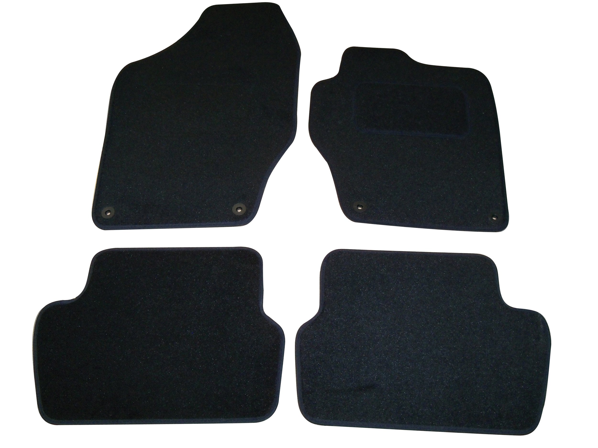 Sakura Car Mats for Peugeot 308 Fits 2008 to 2011 Models Except CC - Black