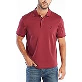 Nautica Mens Classic Fit Short Sleeve Solid Soft Cotton Polo Shirt