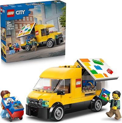 LEGO City The Van Toy 60500 Delivery Truck Model with 2 Minifigs