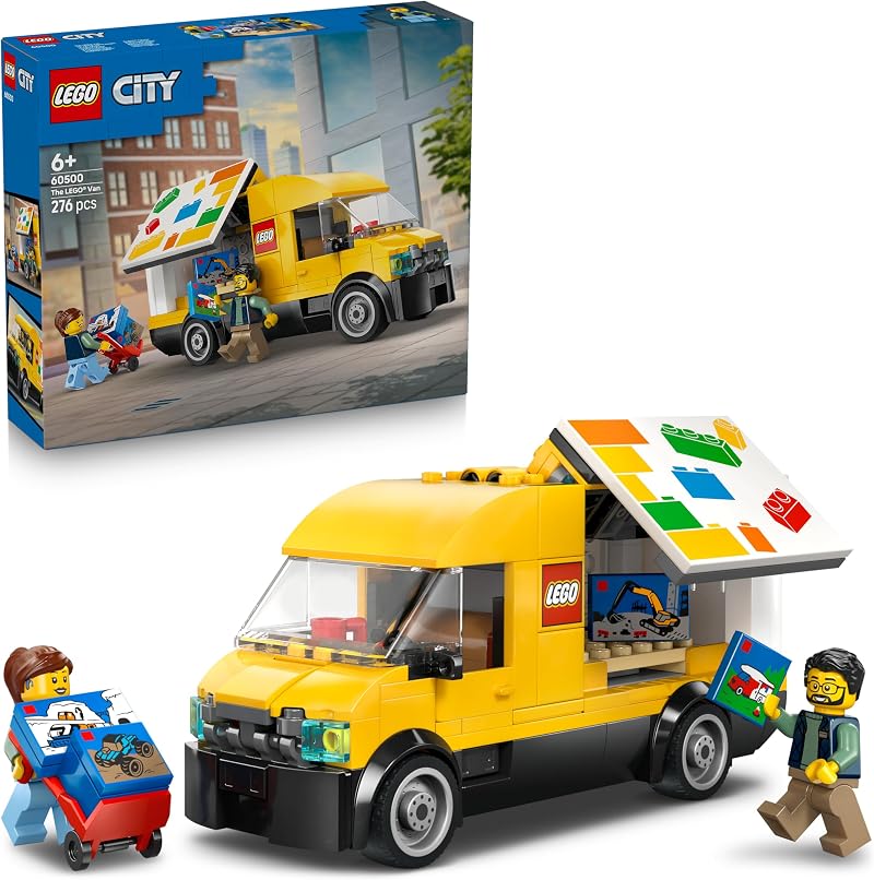 LEGO City The Van Toy 60500 Delivery Truck Model with 2 Minifigs
