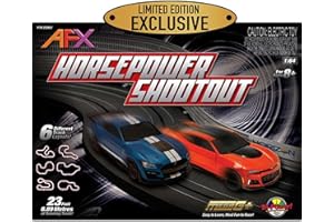 KOMIRO AFX/Racemasters Horsepower Shootout Set AFX22063 HO Slot Racing Sets