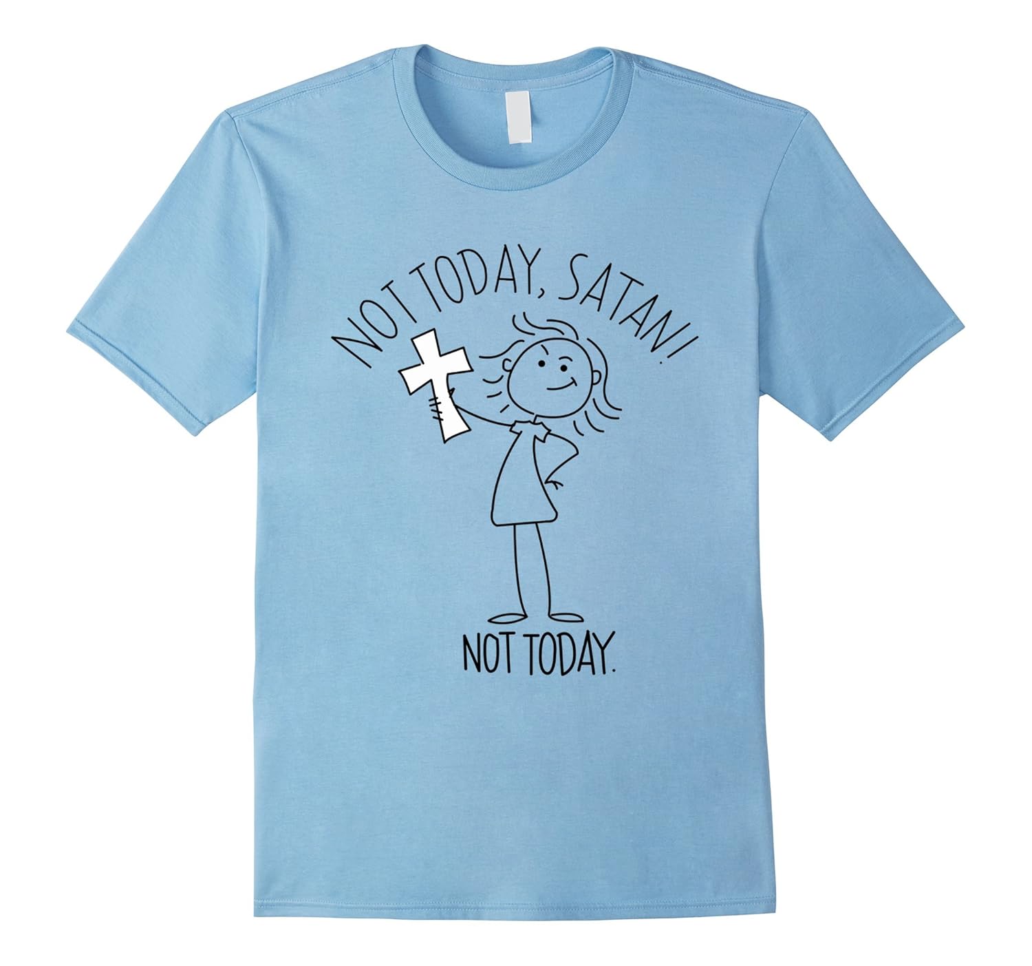 Not Today Satan Funny Christmas T-Shirt-ANZ