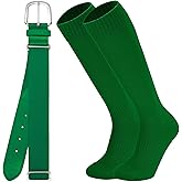 Ultrafun Baseball/Softball Socks and Belt Combo Set for Kids Youth Adult