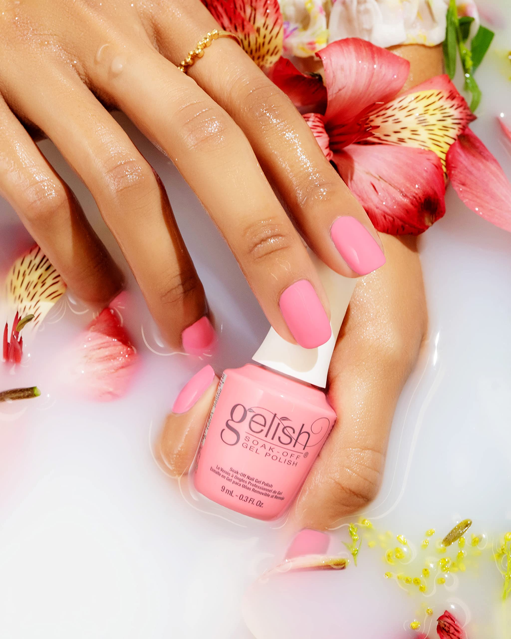 Gelish Mini Spring Pure Beauty Collection - Spring Pastel Soak Off Polish, Long-Lasting, Vibrant Color, Professional Quality, High Shine, Chip-Resistant (Bed of Petals, 9mL) - Image 5