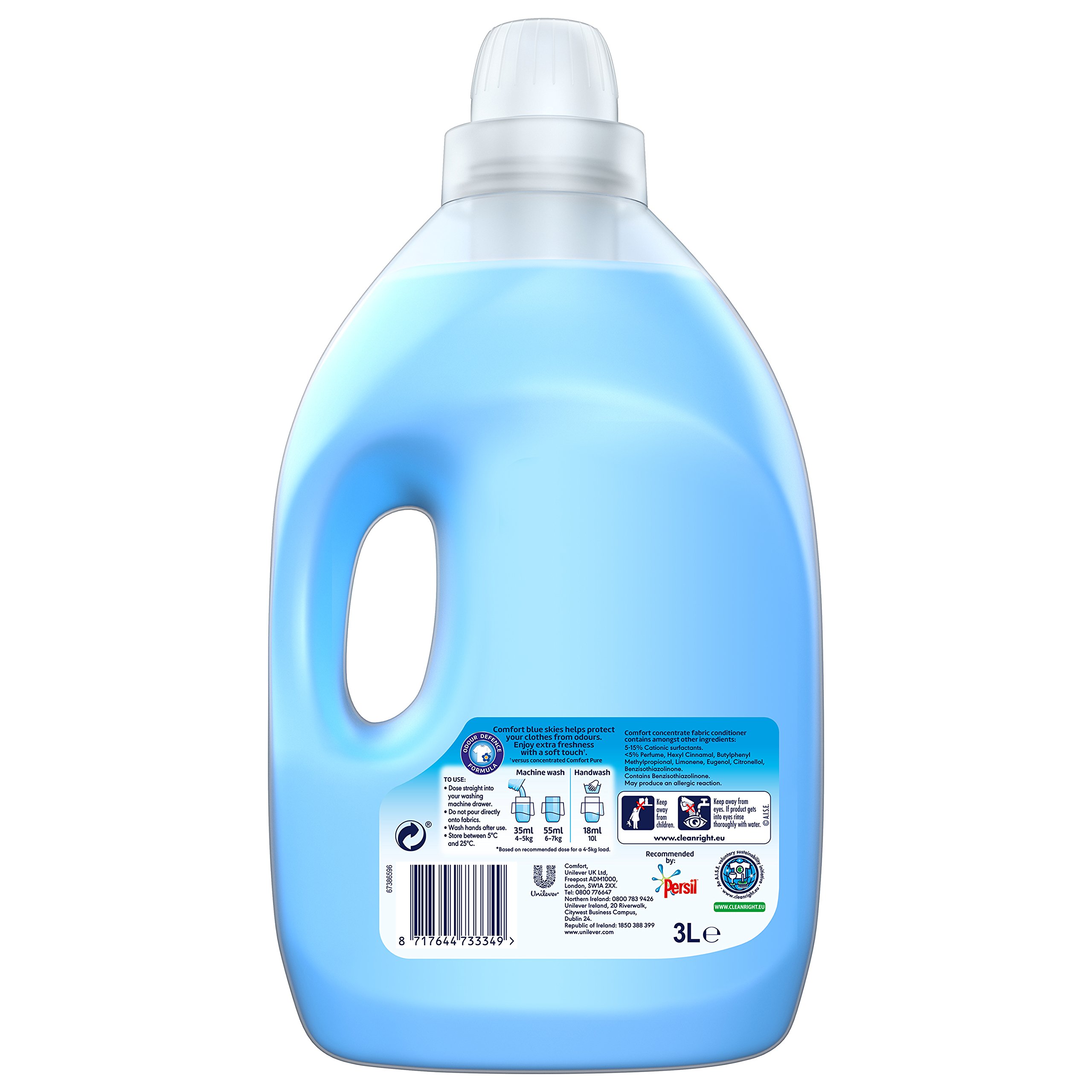 Comfort Blue Skies Extra Freshness Fabric Conditioner For Fabric