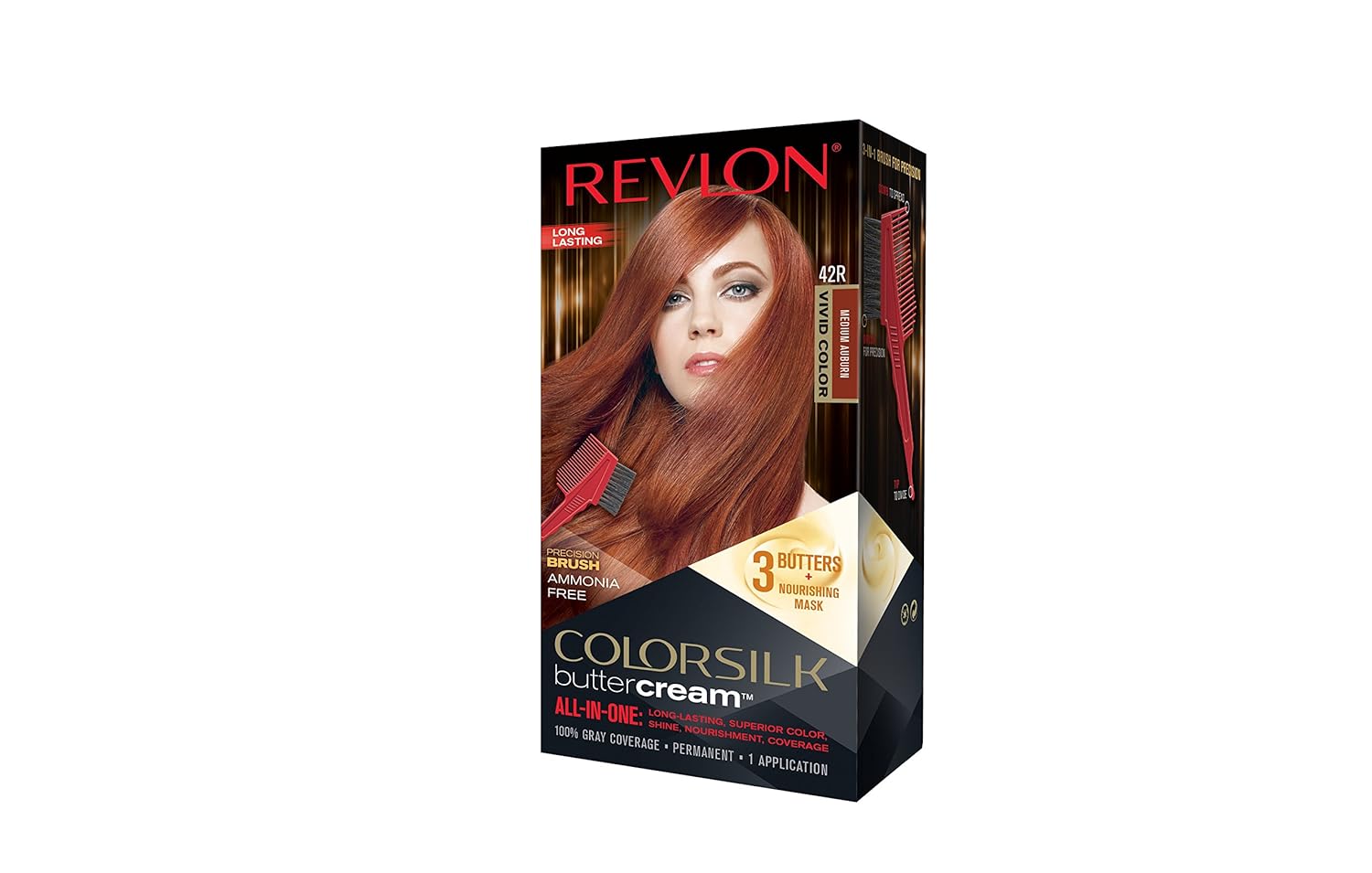 Revlon Colorsilk Buttercream Hair Dye, Black, 1 Count : Beauty