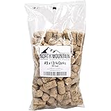 North Mountain Supply - NMS Amorim Grape #9 #9 Premium Natural Agglomerated Corks 15/16" x 1 3/4" - Bag of 100