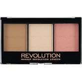 Makeup Revolution Ultra Sculpt &amp; Contour Kit, Contour Palette, Define Your Features, Vegan &amp; Cruelty Free, Ultra Fair C01, 3.6g