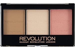Makeup Revolution Ultra Sculpt & Contour Kit, Contour Palette, Define Your Features, Vegan & Cruelty Free, Ultra Fair C01, 3.6g