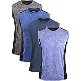 Orrpally 4 Pack Workout Tank Tops for Mens Quick Dry Sleeveless Gym Muscle Tank Top