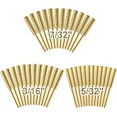 36pcs High Hardness Titanium Plated Chainsaw Sharpener Bits for Chain | Biggun Including 5/32''x 12pcs, 3/16''x 12pcs, 7/32''x 12pc, 3 Sizes for Different Chainsaw Chain