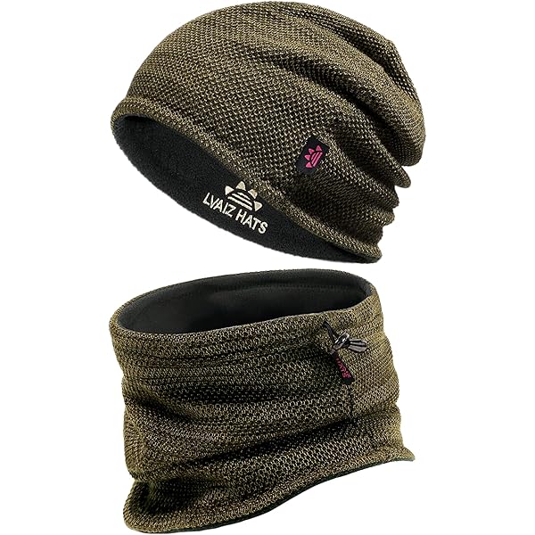 Decky Flat Top Knit Visor Beanie Jeep Ski Cap (One Size, Olive