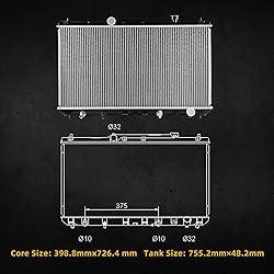 DWVO Radiator Compatible with 1997-2001 Camry 2.2l